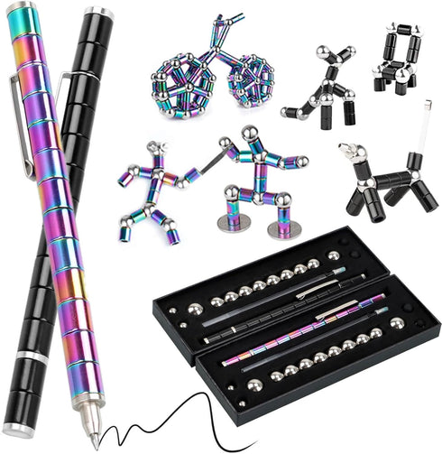 Gretex 2PC Magnetic Fidget Toys for 8-12 Boys & Girls: Decompression Magnetic
