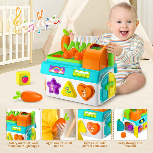 Zardali 1-2 1st 12-18 1-3 Montessori Toys for Year Old Boys Girls, First Birthday Gift for One Year Old, Baby Month