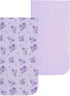 4 Pack Set EVERYDAY KIDS of Soft Flannel Receiving Baby Blanket for Girls; Pink and Purple Baby Swaddle Blankets