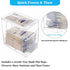 Heyrelda Freezer Organizer for Breastmilk Storage Bags, Freezer Storage Organizer and Tower for Breast Milk Storage