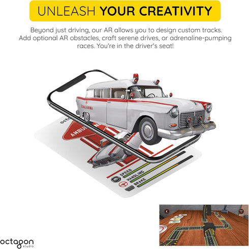 Cars 4D+ Augmented Reality Flashcards, Interactive Driving Experience with 26 Vehicles and Educational App