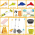 Kids Cleaning Set for Toddlers - Pretend Play Housekeeping Supplies with Real Working Vacuum, Broom, Spray Bottle, Dust