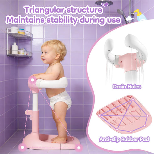 LimboGlow Anti-Pinch 6-36 Upgraded Baby Shower Stand with Silicone & Anti-Slip Base, Adjustable Height Soporte para