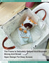 FANKANG Square Nursery Hamper Storage Bins - Foldable Canvas Laundry Basket with Waterproof PE Coating for Children