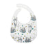Nuby 2 Pack Adjustable Easy Clean Soft Silicone Bibs with Scoop, Sloth & Leaves