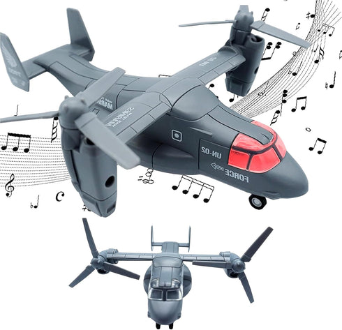 OTONOPI Military Helicopter Toy Marines Force Plane Model Alloy Plane Transport Army