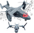 OTONOPI Military Helicopter Toy Marines Force Plane Model Alloy Plane Transport Army