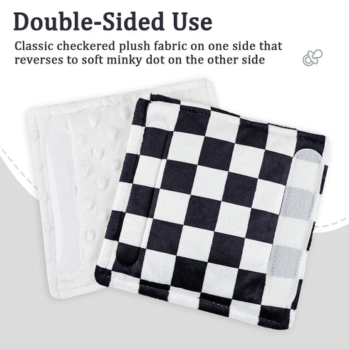 2Pcs DILIMI Baby Car Seat Belt Covers, Carseat Shoulder Strap Pads, Soft Minky Car Seat Neck Covers, Newborn Car Seat