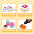Fegalop Set 21PCS Sets Play Food for Kids, Pretend Dessert Food Toys with Cutting Toys Ice Cream and Cake,Plastic