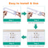 Sliding Cabinet Child Safety Locks, OKEFAN Baby Proofing Cabinet Lock Cupboard Latches for Kids, No Drill (10, White)