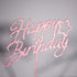 6-Pack Rose Gold Birthday Cake Topper Set, Double-Sided Glitter Acrylic Happy Birthday Sign for Party Decorations