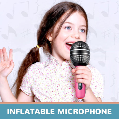 Sumind 30 9.4 Inch 80s 90s Pcs Inflatable Microphones Blow up Plastic Fake Microphone Props Toys for Karaoke Musical