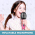 Sumind 30 9.4 Inch 80s 90s Pcs Inflatable Microphones Blow up Plastic Fake Microphone Props Toys for Karaoke Musical
