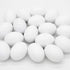 18 Pcs Easter Egg, White Wooden Eggs, Life Size Plain Decorating Eggs for Kids Easter DIY Paint Your Own Egg Decor