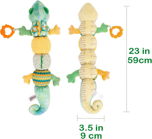 Infant Musical Stuffed Animal Toys - Activity Soft Sensory Toy with Teething Toys, Crinkle Sound, Rattles