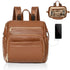 Omanmoli Small Diaper Bag Mini Diaper Bag Backpack Leather Diaper Bag With