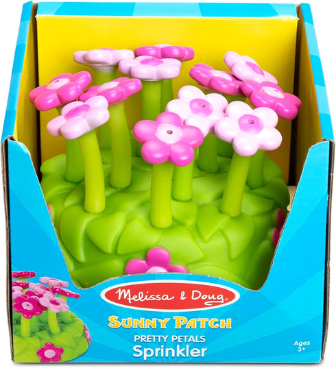 Melissa & Doug Sunny Patch Pretty Petals - Flower Sprinkler Toy with Hose Attachment