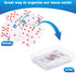 (60 Snap,3.86 2.91 0.94 Inch) Vicenpal Playing Card Box Clear Plastic Playing Card Deck Case Snap Closed Holder Storage