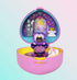 Polly Pocket Collector Compact with 2 Dolls, Royal Ball Jewelry Accessories Set, Collectible Toy with Unicorn Castle