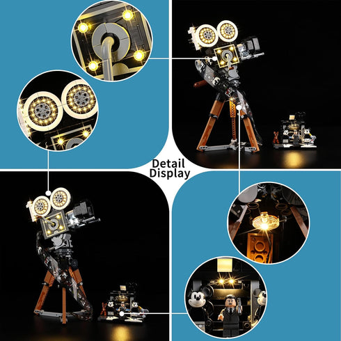 BrickSoul LED Light Kit for Lego Disney Camera, Compatible with 43230 Building Set, Light Up Your Legos