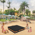 (97" L97" W11" Sandbox Cover, Square Sandbox Cover Waterproof, Outdoor Toddler's Sand Box Covers for Sand Protection