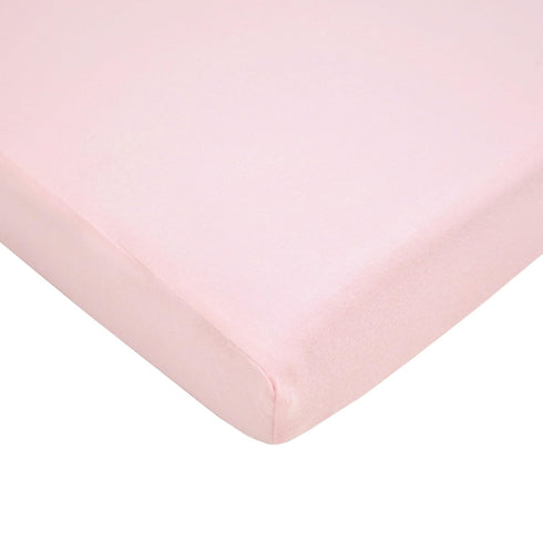 American Baby Company 100% Natural Supreme Cotton Fitted Portable/Mini-Crib Sheet, Pink