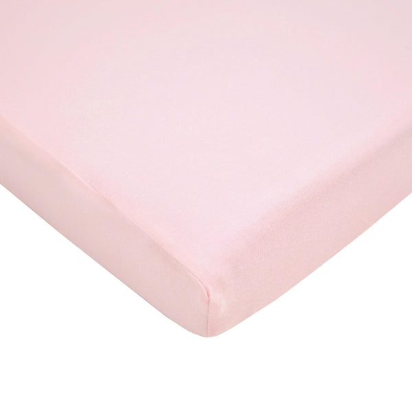 American Baby Company 100% Natural Supreme Cotton Fitted Portable/Mini-Crib Sheet, Pink