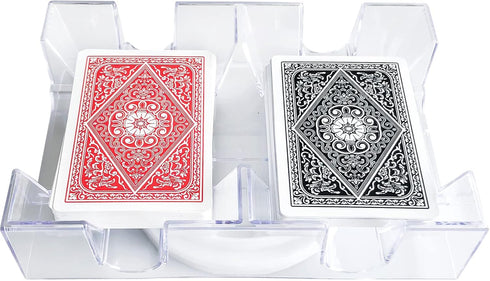 Yuanhe 2 Deck Rotating-Revolving Playing Card Tray, Card Holder