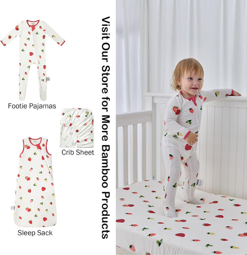 52" 28" BubblePanda Rayon Made from Bamboo Crib Sheets for Baby Boys Girls Neutral Soft Stretchy Fitted Crib Mattress