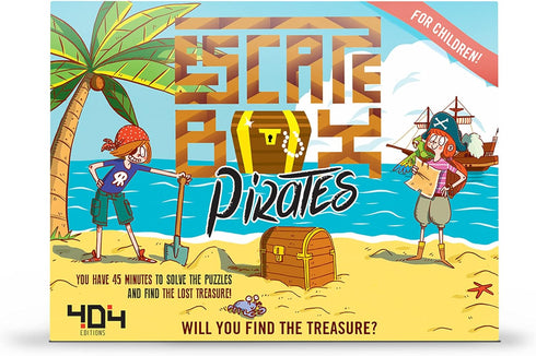 Escape Box Pirates Game | Escape Room in a Box for Family Game Night | Puzzle Solving for Kids and Adults Ages 7+