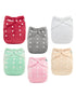 ALVABABY 6 Pack Baby Cloth Diapers Warm for Autumn and Winter with