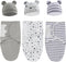 Baby Swaddle Sleep Sack with Hat Set for 0-3 months 3-Pack Soft