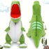 Tezituor Giant Dinosaur Stuffed Animal, 23.6'' Big T-Rex Mommy Plush Toy with 3 Baby Dinosaurs & Egg Bags