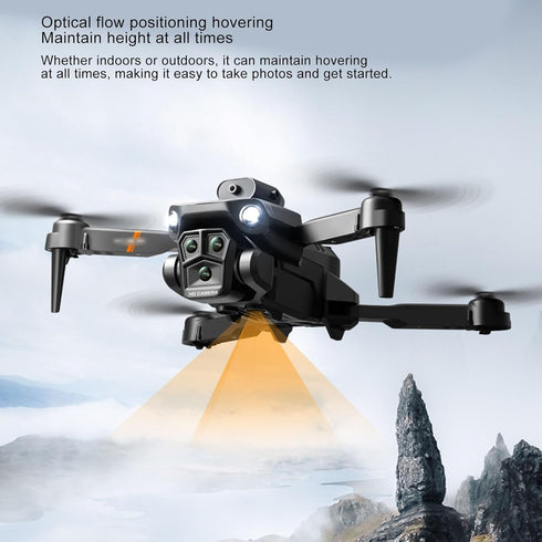 K6 Drone with 3 HD Cameras, Built-in Battery, Folding Quadcopter for Age 14 and Older, Real Time View, Beauty Filter