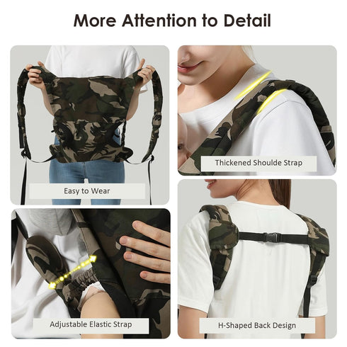 (7-30lbs)-Military Baby Carrier for Dad Stylish Infant Holder Carriers Newborn to Toddler, Men Baby Carrier