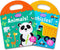 2 Sets Portable Jelly Quiet Busy Sticker Book - Vehicle & Animal Reusable Sticker Books for Kids, Educational Toys