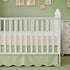 Brandream Scallop Edge Cotton Crib Skirt Toddler Bedskirt Baby Nursery Crib Bed Skirt Gender Neutral Solid Color Light