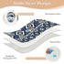 siphylline 52" 34" Ethnic Style Geometric Pattern Blue Extra Large Resuable Baby Bed Pad Water Resistant Baby Diaper