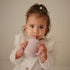 mushie 100% Silicone Training Cup & Straw for Toddlers, Soft Lilac, Suitable for 6 Months+