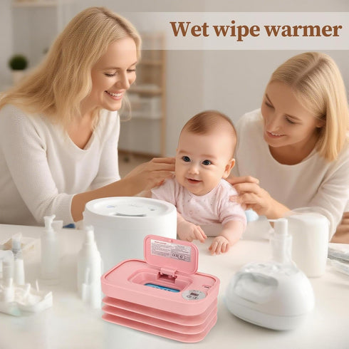 Generic Wet Wipe Warmer, Quick Heating, White, Pink, USB Wipe Heater, Portable Baby Supplies, Hygienic Storage
