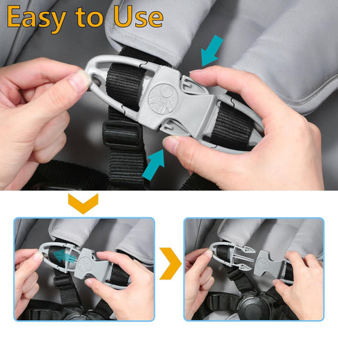 essentials,1 6.89 3.98 0.87 inches) child Car Seat Chest Harness Clip Universal Replacement for Kids, Toddler