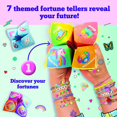 8+ Craft-Tastic DIY Fortune Bracelets Craft Kit Create The Fortune Teller, Use Matching Scratch-Off Cards, and Discover
