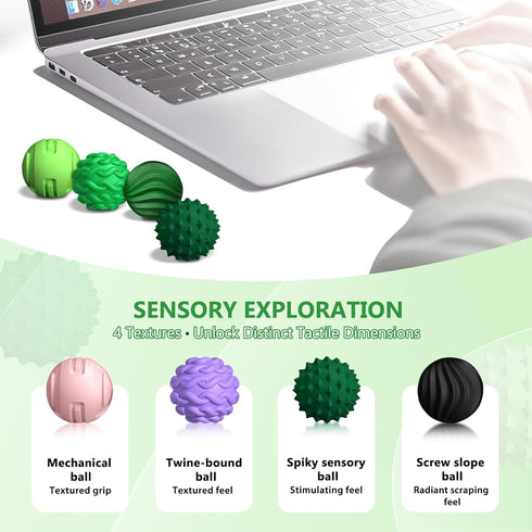 8-Pack Teens(14+), Silicone Magnetic Sensory Fidget Balls, Stress Relief Toys for Adults and Suitable for Autism ADHD