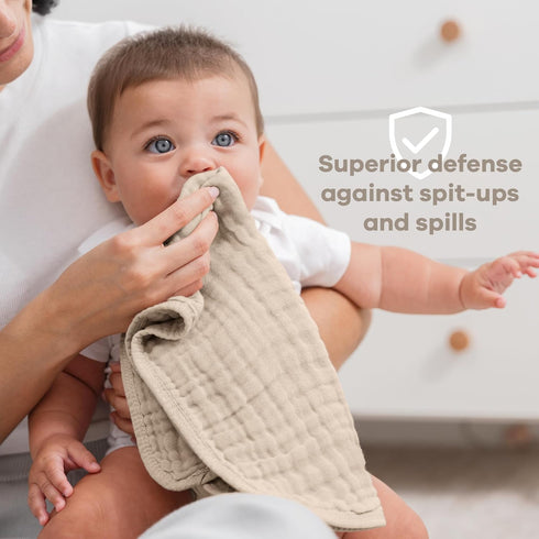 Pack 2 20" 10", Pack 10 Muslin Nursing Cover of and Burp Cloths x of Bundled by Comfy Cubs