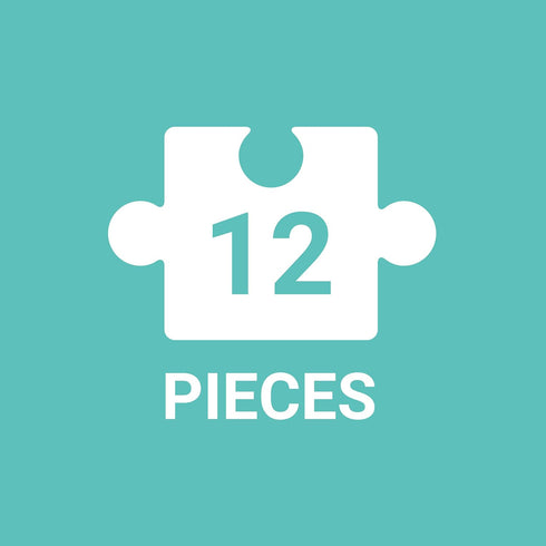 Mudpuppy - Unicorns Pouch Puzzle - 12 Extra-Thick Pieces - 14”x11” - Great for Kids Age 2+ - Travel Puzzle