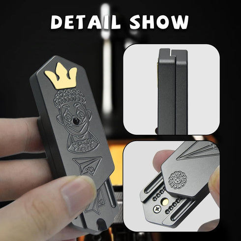 Plane Fidget Slider, Aluminum Mechanical Fidget Slider EDC Fidget Toys Adults Stress Relief Toy Gadgets for Men