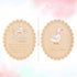 Penitue 15cm/5.91in Baby Girl Announcement Sign, Double-Sided Wooden Hello World Newborn Sign Welcome Baby Board Birth
