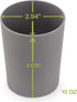 WeeSprout Bamboo Toddler Cups - 4 pc Set (10 fl oz), Organic & Non-Plastic Cup Pack for Toddlers, Big Kids or Baby, Natural by WeeSprout