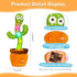 Tummy Dancing & Singing Cactus Baby Toy, Repeats What You Say with Adjustable Volume, Interactive Light up Sensory Toy