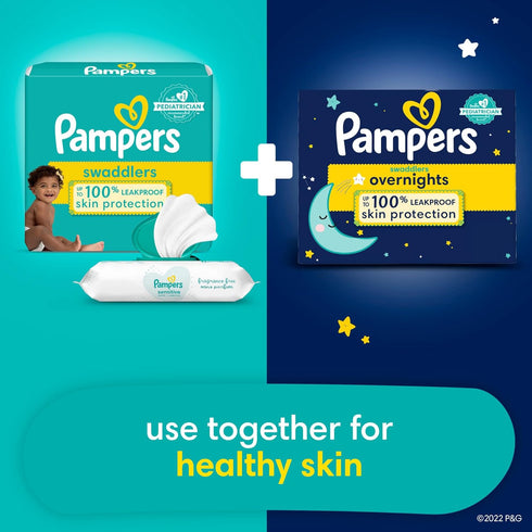 Pampers Swaddlers Diapers - Size 1, 164 Count, Ultra Soft Disposable Baby Diapers